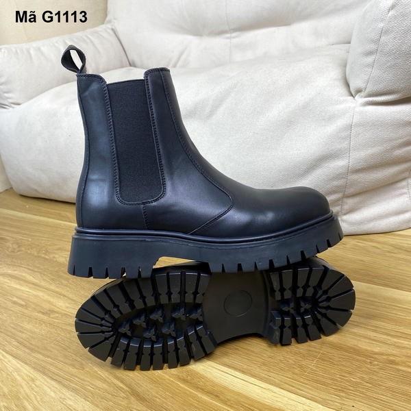 Giày Chelsea Boots Inichi G1113 đế Chunky có may đế